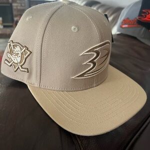 Tan Baseball Cap with Embroidered Logo